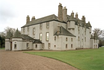 Leith Hall, exterior.  View from North East