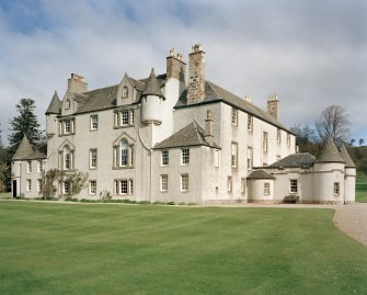 Leith Hall, exterior.  View from South East