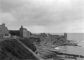 St Andrews Castle; View from East.