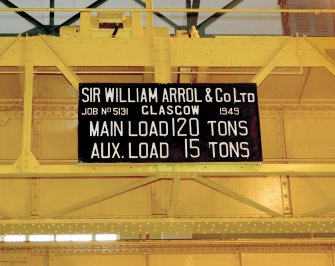 Interior. View of Arrol overhead crane