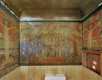 Detail of mural in Mortuary Chapel: North wall