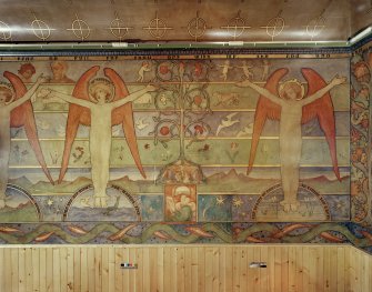 Detail of mural in Mortuary Chapel: East wall