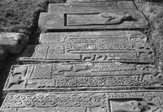 Argyll, Kilkivan Old Parish Church.
Grave slabs.