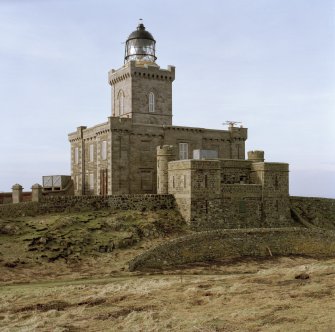 Isle of May Lighthouse.  View from East.