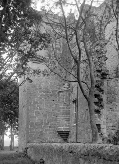 Angle stair and west wing
