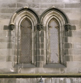 Tower, detail of window at 1st floor level