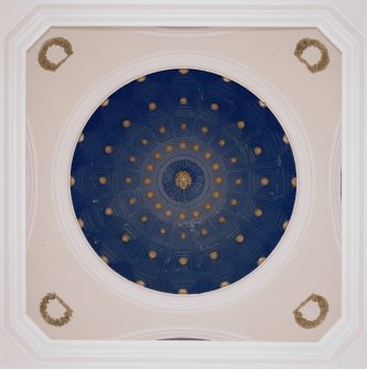 Interior. Plan view of painted vault