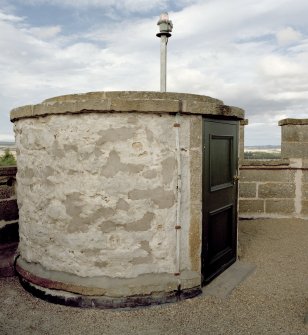 Roof, detail of turret at top of stair