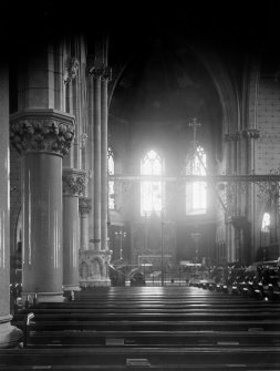 View down nave of Inverness Cathedral, towards apse
