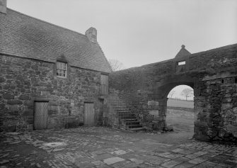 Glasgow, Auchinlea Road, Provan Hall.
General view of interior of courtyard from South-West.