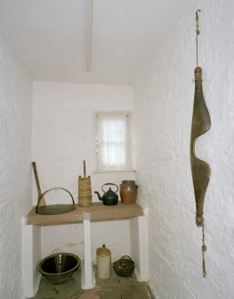 Interior. Ground floor, scullery, view from W