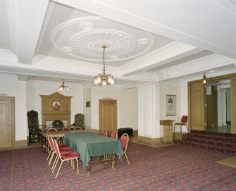 Interior, ground floor, reception room, view from east