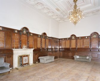 Interior, 1st floor, saloon, view from south east