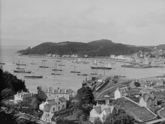 Oban, General.
General view from a high vantage point, looking down over the bay.