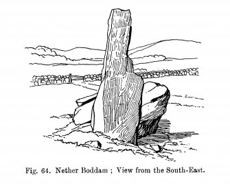 Sketch view of recumbent stone circle