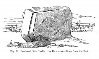 Sketch view of recumbent stone circle