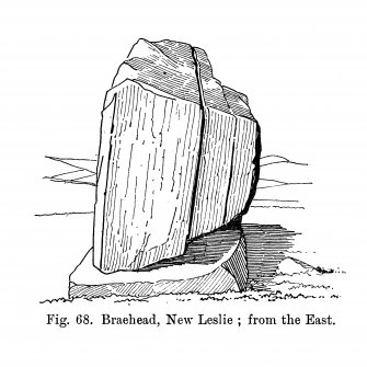 Sketch view of recumbent stone circle