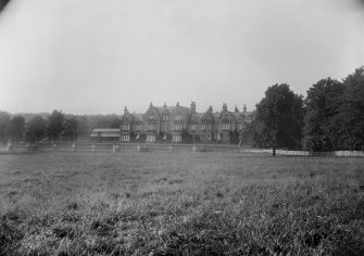 General view of Montrave House and conservatory from south east.