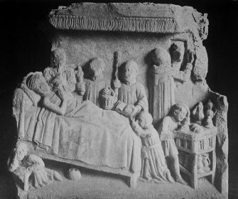 Interior-general view of altar table found near St Giles' Cathedral/Mary King's Close
