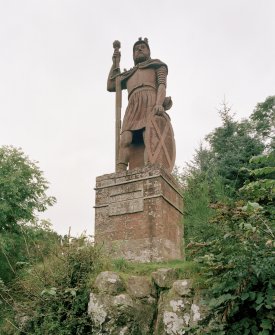 General view of statue from SW.