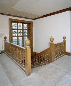 Interior. First floor. View of staircase