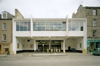 General view of the front of Majestic Wine warehouse, seen from Causewayside from the West.