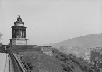 General view, including Burns' Monument and Holyrood