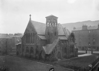 General view from North of Moray Free Church on Holyrood Road (now demolished)
