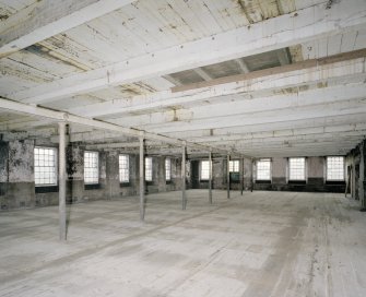 Interior. Mill building, view of floor 4