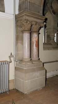 Interior.
Detail of free "Corinthian" columns in hall.