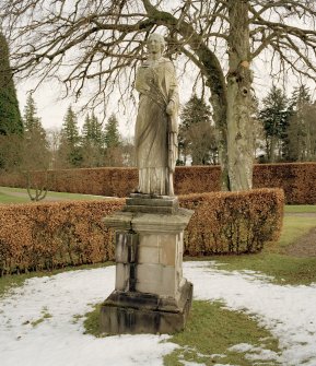 Statue (no.43 on plan), view from North West.