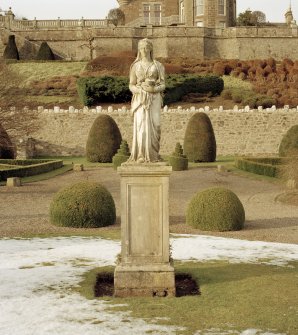 Statue (no.47 on plan), view from South.