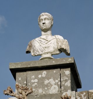 Bust (no.53 on plan), view from South.