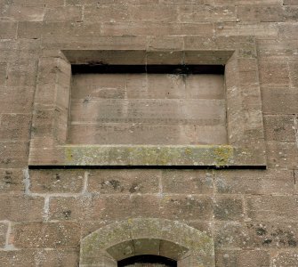 Detail of memorial plaque