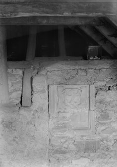 Interior.
Detail of heraldic panel.