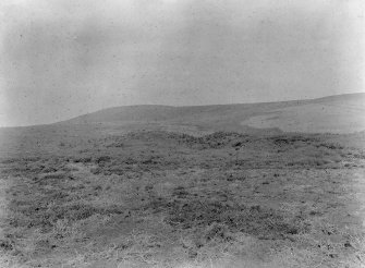 View of the outer ditch and rampart of Friar's Nose fort.