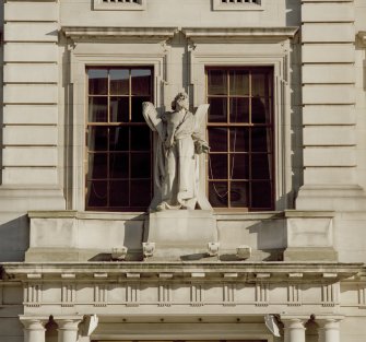 Detail of statue above entrance