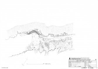 RCAHMS survey drawing: site plan of the slipway at Clais Charnach