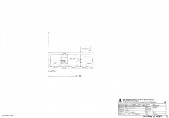 RCAHMS survey drawing: ground plan of Kearvaig shepherd's cottage. 