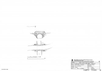RCAHMS survey drawing: plan and elevation of the bridge over the Allt na Guaille. 