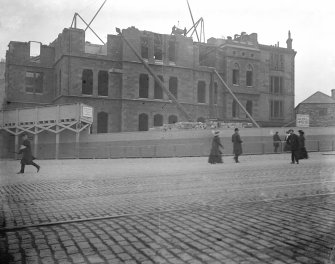 View from West of Board School during demolition