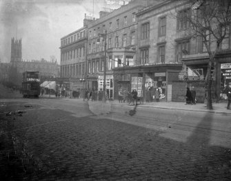 General view from South West of Lothian Road before building of Caley Cinema, including No.s 11 - 31 Lothian Road (odd numbers)