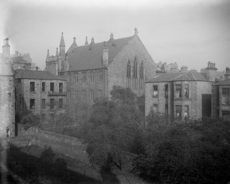 View of rear of West side of street, including No.s 5, 5a and 7 Lauriston Gardens