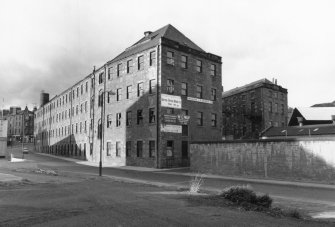 Dundee, Logie Works
Scanned image showing view of Pole Park Road frontage and E Gables, from SE