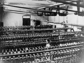 Interior.
View of jute cop winding.