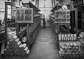 Interior.
View of jute spinning.