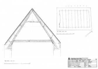 Section roof detail and Attic plan