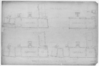 Drawing showing floor plans.