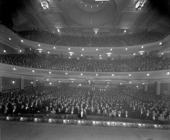 View of the Empire Theatre auditorium, Edinburgh, with audience.