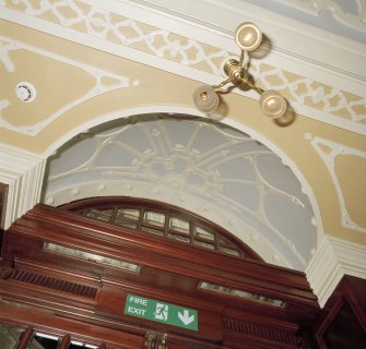 Aberdeen, Rosemount Viaduct, His Majesty's Theatre.
Interior, foyer, detail of plasterwork over main door.